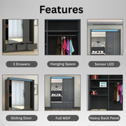 Elara Sliding Door Wardrobe